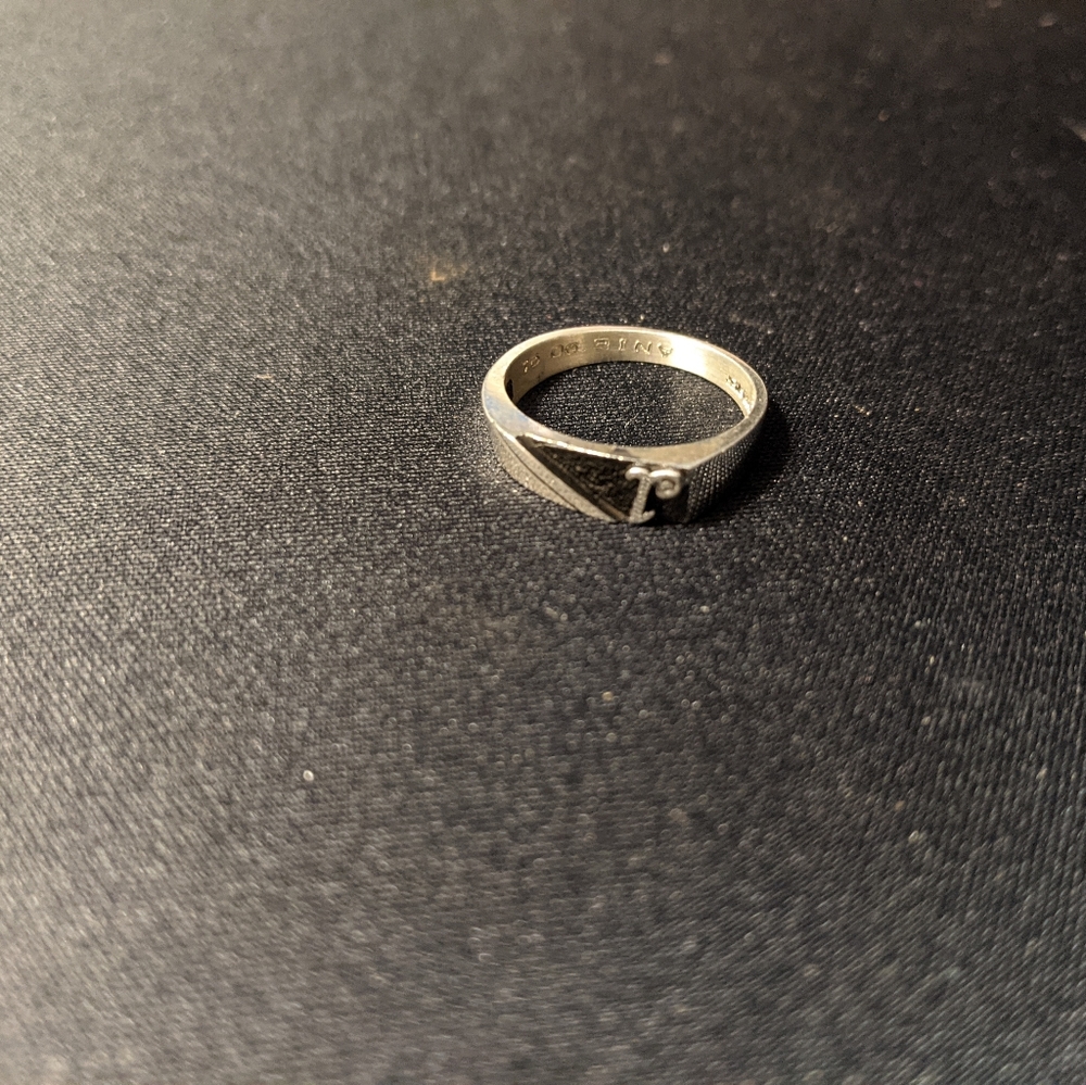 Silver "1" Ring